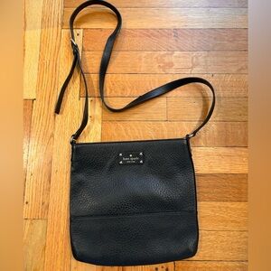 Black Kate Spade Leather Crossbody Purse